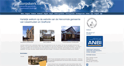 Desktop Screenshot of dorpskerk.com